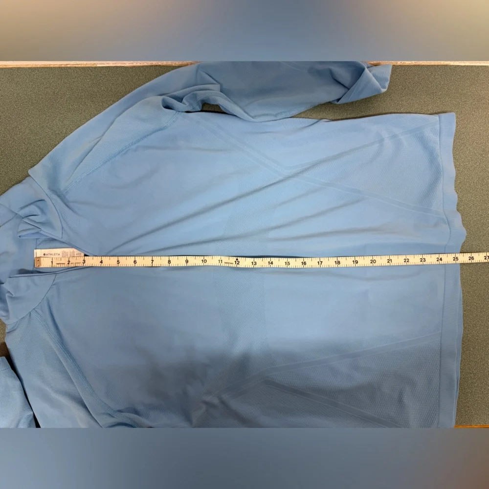 Athleta Light Blue Quarter Zip Athletic Top Women’s XL - Picture 5 of 6